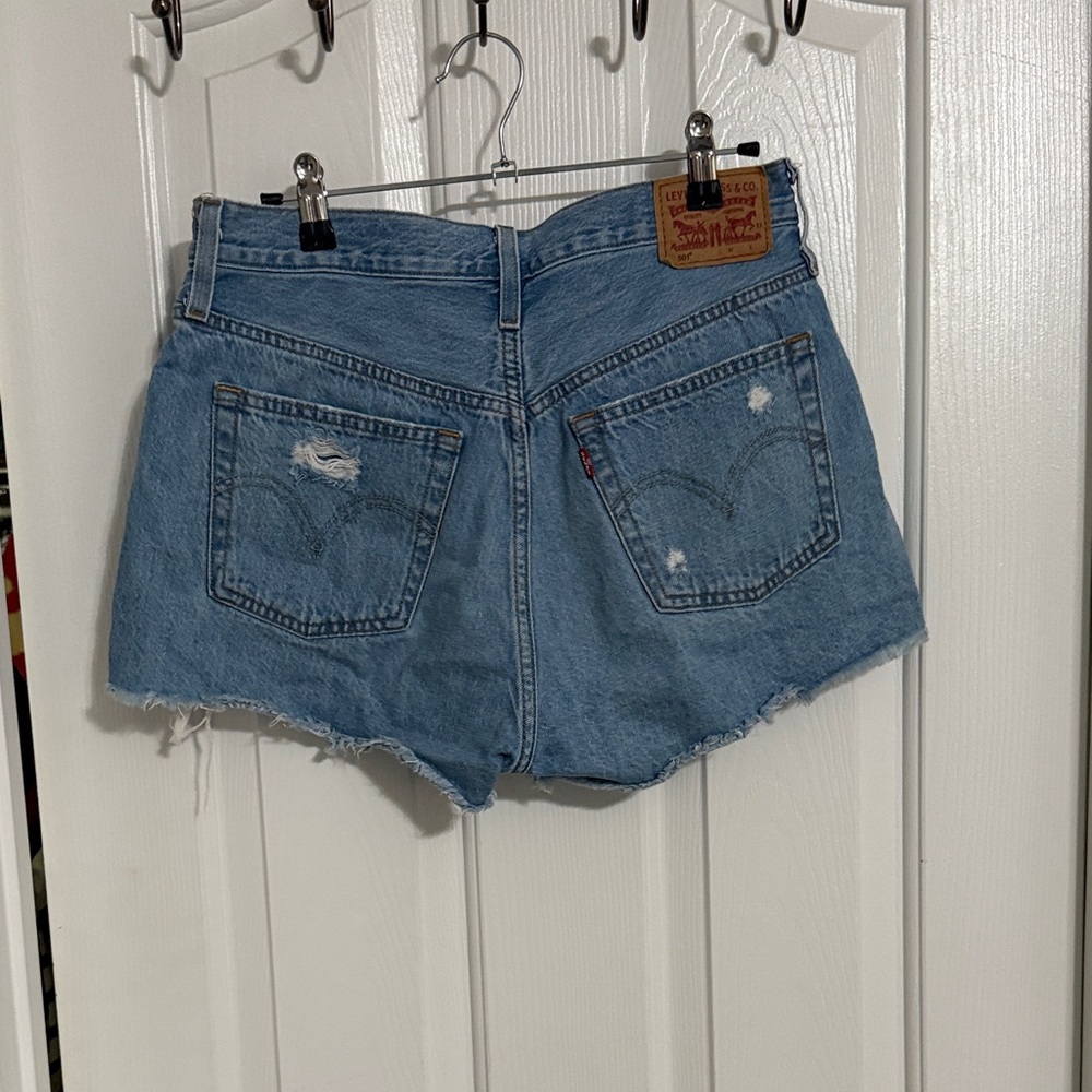 Levi's Women's Blue Denim Shorts - 501 size 28